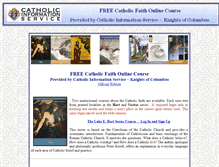 Tablet Screenshot of online-catholic-course.excerptsofinri.com