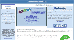 Desktop Screenshot of freecatholiccds.excerptsofinri.com