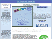 Tablet Screenshot of freecatholiccds.excerptsofinri.com